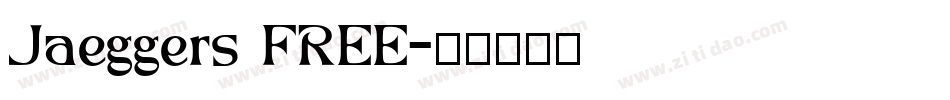 Jaeggers FREE字体转换